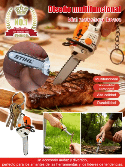 Portátil mini chainsaw llavero