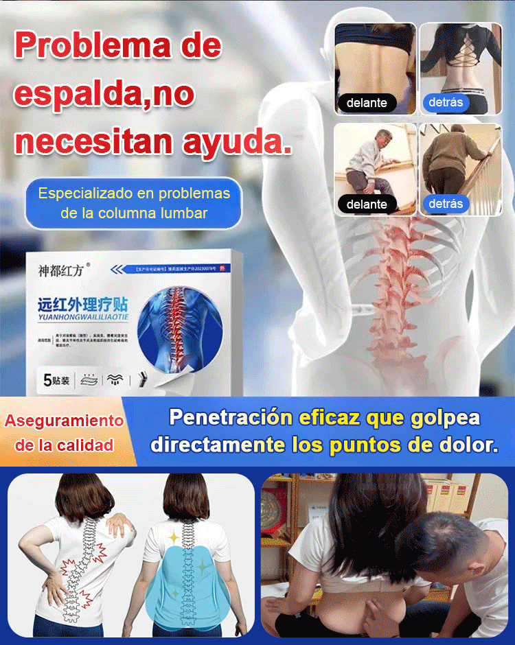 Parche de Terapia Magnética para Alivio del Dolor en Cuello, Hombros, Espalda y Piernas