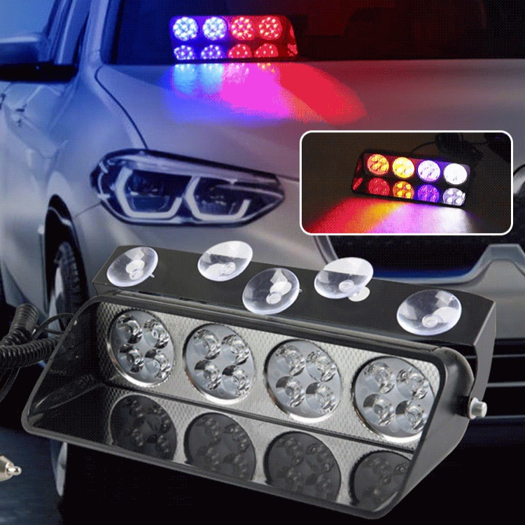 Přední přísavné výstražné blikající světlo do auta