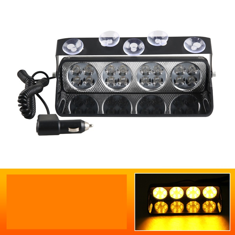 Přední přísavné výstražné blikající světlo do auta