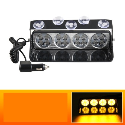 Přední přísavné výstražné blikající světlo do auta