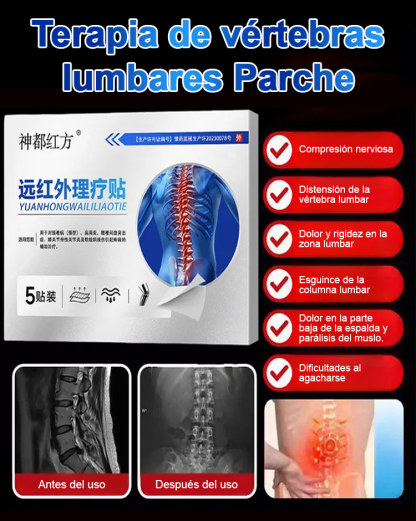 Parche de Terapia Magnética para Alivio del Dolor en Cuello, Hombros, Espalda y Piernas