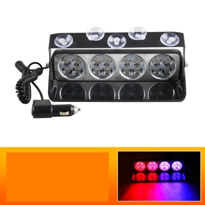 Přední přísavné výstražné blikající světlo do auta