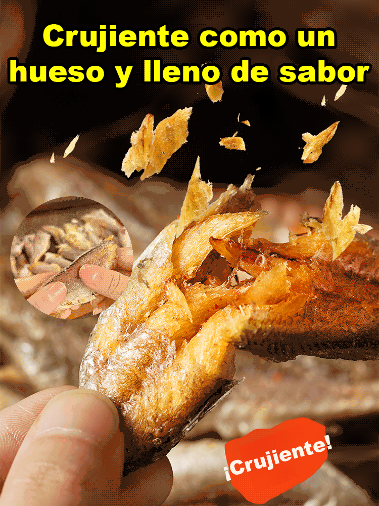Pescaditos marinos crujientes ricos en proteínas listos para consumir