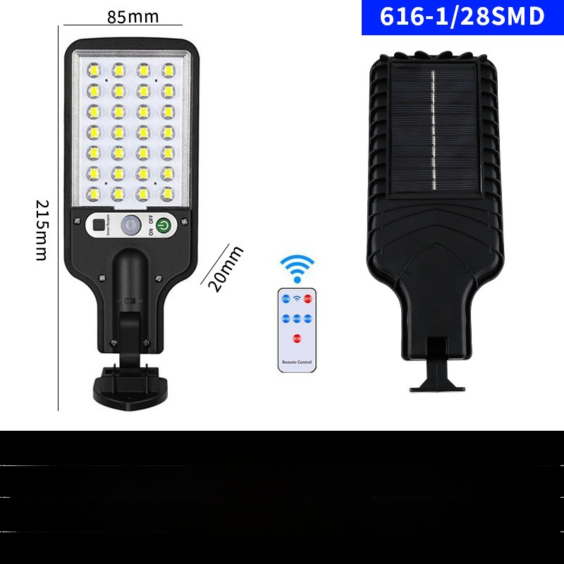 Lámpara solar de iluminación, lámpara de patio exterior, lámpara de carretera con sensor de movimien