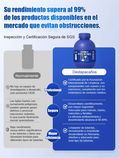 Desatascador potente para tuberías