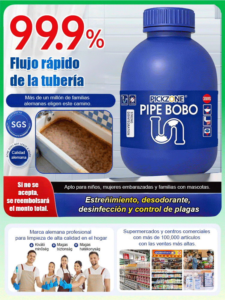 Desatascador potente para tuberías