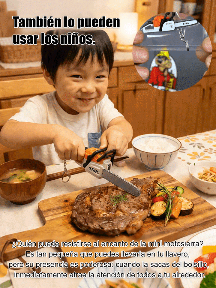 Portátil mini chainsaw llavero