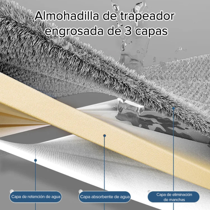 Nuevo estilo de trapeador grande y plano