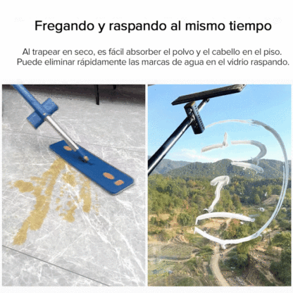 Nuevo estilo de trapeador grande y plano