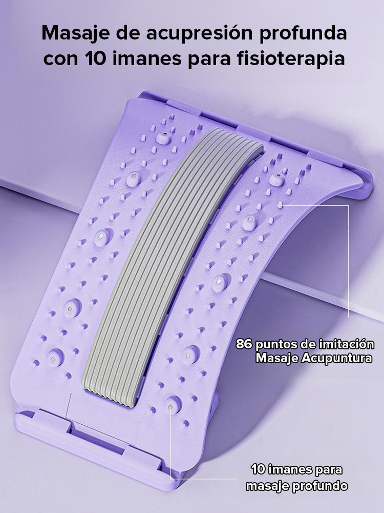 Estirador de columna lumbar con masaje y acupuntura magnética