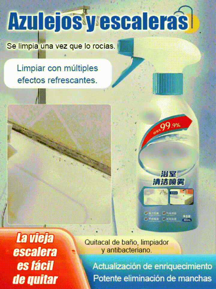 Limpiador de manchas rápido en 3 segundos.