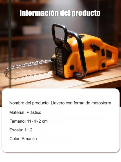 Portátil mini chainsaw llavero