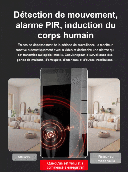 【Pas de câble, Pas de WiFi】Caméra de sécurité mini 4K invisible ✨ Sans fil et magnétique ✨ 100% anti-piratage 🛡️