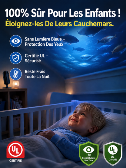 Comauo™ – Projecteur Océan & Ciel Étoilé : Projection Holographique 3D Ultra-HD. Transformez votre pièce en un aquarium d'un réalisme saisissant en seulement 1 seconde !