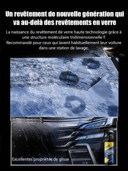 [8 mois de propreté sans laver la voiture] Spray de revêtement nano pour voiture | ⚡Application en 15 min – sans polissage ni rinçage