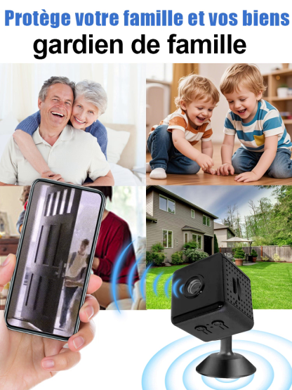 💰 Réseau Gratuit à Vie & 0€ d'Abonnement. Caméra HD sans fil invisible 🚀 Technologie Française - Installation en 5 secondes!