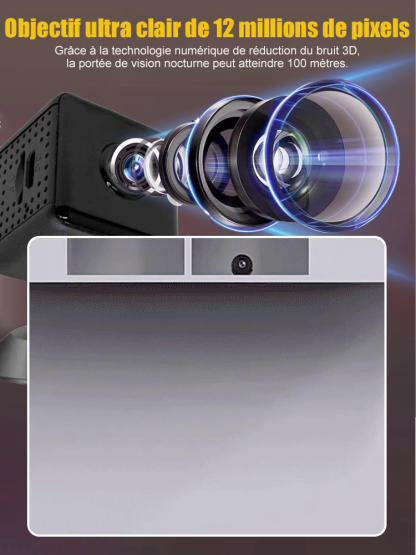 💰 Réseau Gratuit à Vie & 0€ d'Abonnement. Caméra HD sans fil invisible 🚀 Technologie Française - Installation en 5 secondes!