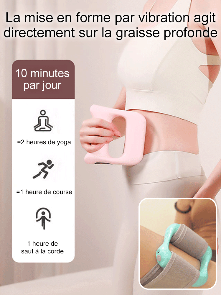 ⚡Pas besoin de sport, fonte rapide des graisses. Rouleau de massage vibrant, raffermissement du fascia
