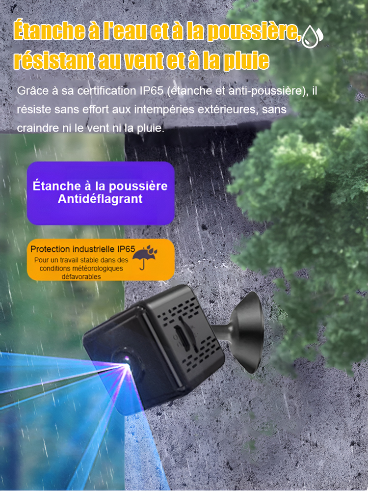 💰 Réseau Gratuit à Vie & 0€ d'Abonnement. Caméra HD sans fil invisible 🚀 Technologie Française - Installation en 5 secondes!