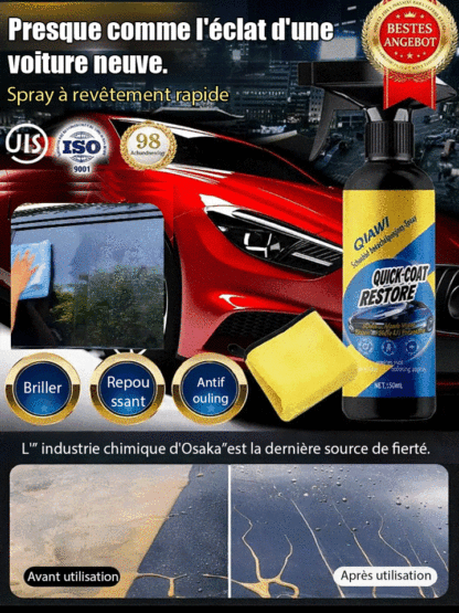 [8 mois de propreté sans laver la voiture] Spray de revêtement nano pour voiture | ⚡Application en 15 min – sans polissage ni rinçage