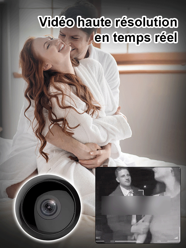 【Pas de câble, Pas de WiFi】Caméra de sécurité mini 4K invisible ✨ Sans fil et magnétique ✨ 100% anti-piratage 🛡️