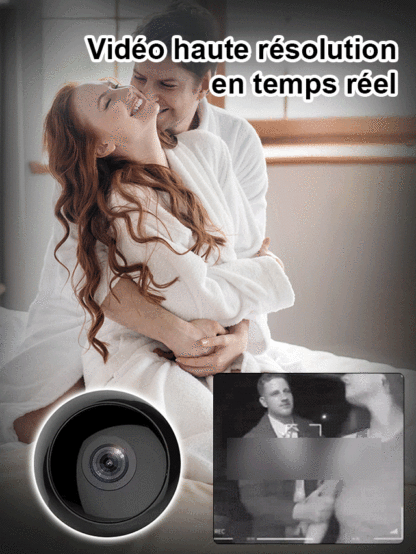 【Pas de câble, Pas de WiFi】Caméra de sécurité mini 4K invisible ✨ Sans fil et magnétique ✨ 100% anti-piratage 🛡️