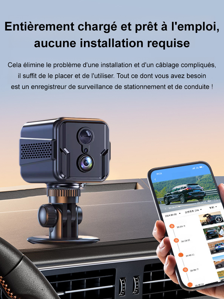 💰Pas besoin de Wi-Fi, pas besoin de câblage, pas de frais mensuels à vie. 🚀Caméra HD sans fil invisible