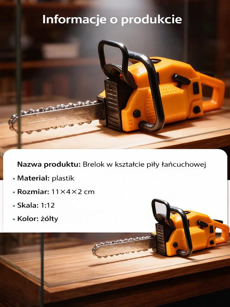 【Prawdziwy silnik, Prawdziwy łańcuch!】Najmniejsza na świecie, w pełni działająca benzynowa piła łańcuchowa – Przenośna mini piła łańcuchowa brelok do kluczy