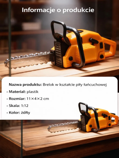 【Prawdziwy silnik, Prawdziwy łańcuch!】Najmniejsza na świecie, w pełni działająca benzynowa piła łańcuchowa – Przenośna mini piła łańcuchowa brelok do kluczy