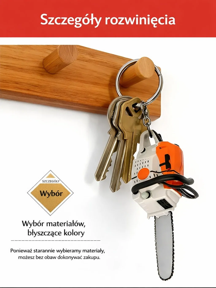 【Prawdziwy silnik, Prawdziwy łańcuch!】Najmniejsza na świecie, w pełni działająca benzynowa piła łańcuchowa – Przenośna mini piła łańcuchowa brelok do kluczy