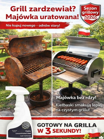 【✨Usuń rdzę w 3 sekundy!⚡】✋Bez szlifowania, bez drapania – po prostu rozpyl! Szybki odrdzewiacz