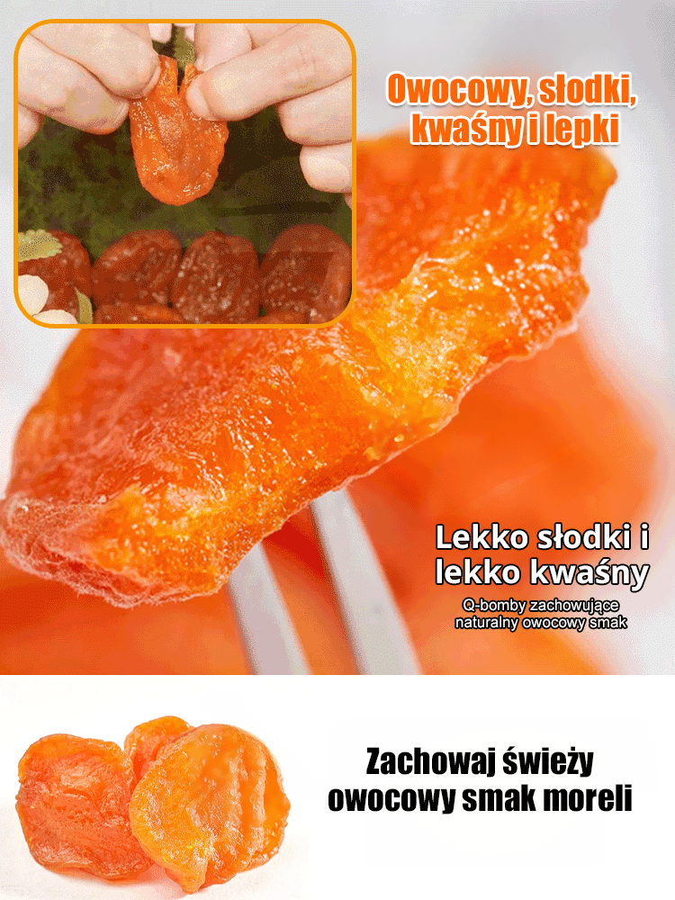 Żywność organiczna z certyfikatem FDA |【Słodkie i miękkie】Suszone morele bez pestek, bez dodatków