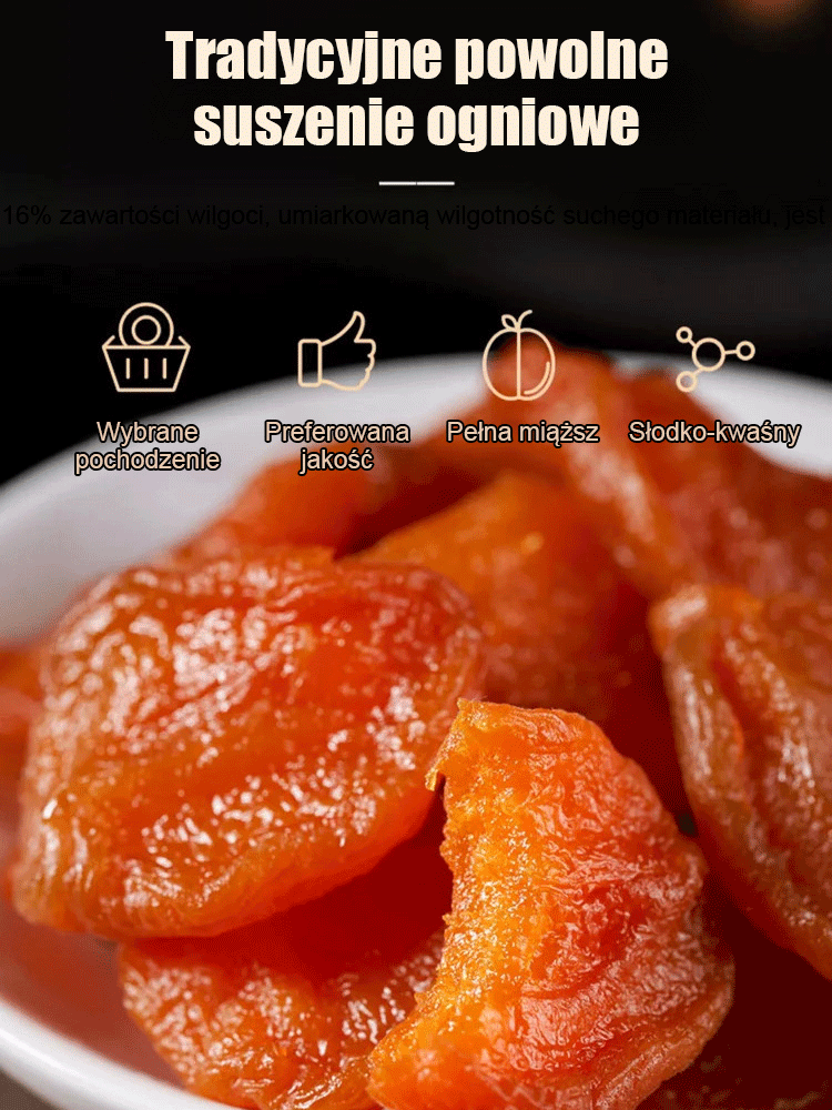 Żywność organiczna z certyfikatem FDA |【Słodkie i miękkie】Suszone morele bez pestek, bez dodatków
