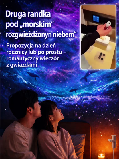 Comauo – Projektor Ocean i Galaktyka: Technologia projekcji 3D Ultra-HD do Twojego domu i auta – prawdziwe akwarium w zaledwie 1 sekundę!