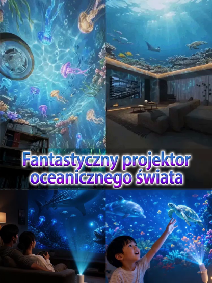 Comauo – Projektor Ocean i Galaktyka: Technologia projekcji 3D Ultra-HD do Twojego domu i auta – prawdziwe akwarium w zaledwie 1 sekundę!