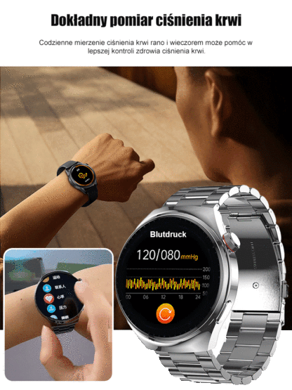 【Polecane przez lekarzy】Najnowsza generacja inteligentnego zegarka zdrowotnego! 🩸Bezbolesny pomiar glukozy – bez nakłuć! Pomiary dożywotnie za darmo!