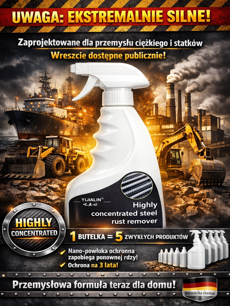 【✨Usuń rdzę w 3 sekundy!⚡】✋Bez szlifowania, bez drapania – po prostu rozpyl! Szybki odrdzewiacz