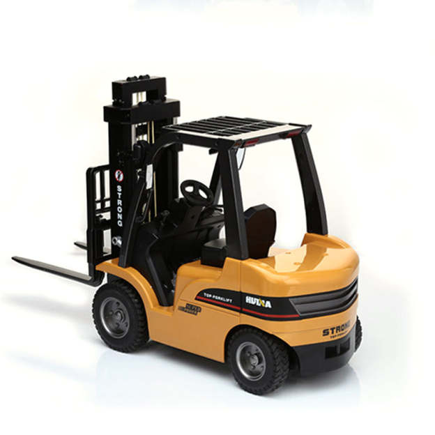 577 1/10 RC Forklift Model Truck Toys 2.4G Remote Control 8CH Car Battery Hook Light Sound