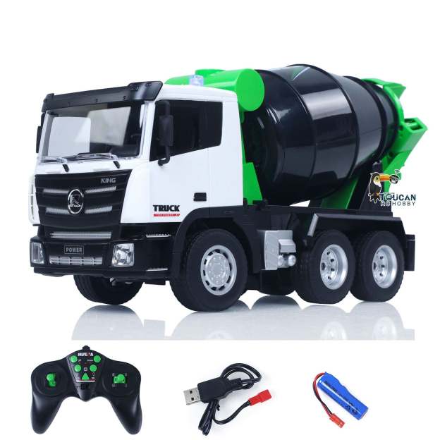 1/18 1557 9CH RC Concrete Car Mixer Truck Model 2.4G Remote Control Tractor Toy Gift