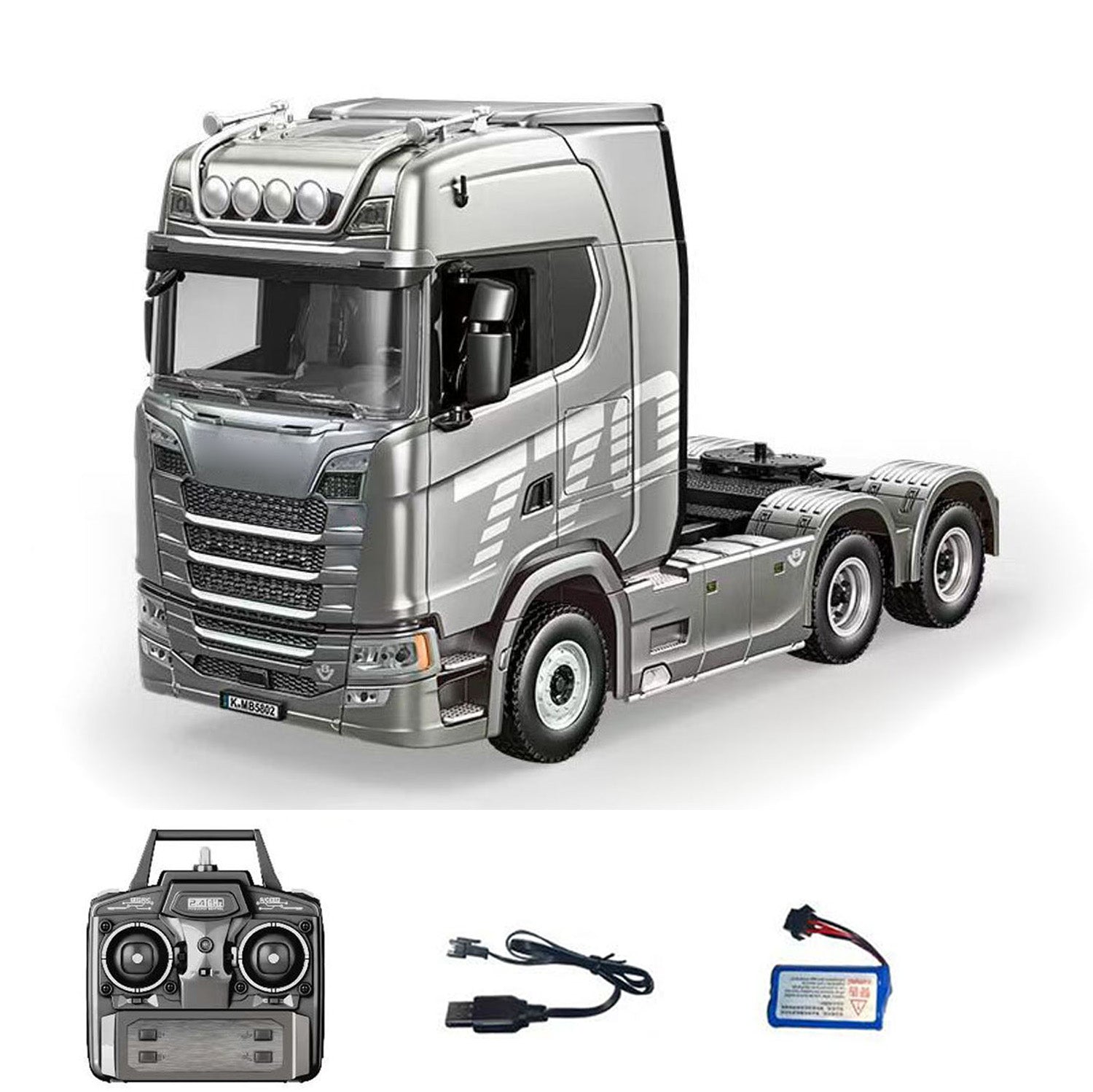 770S 1/18 RC Tractor Truck Toys 1501 Model RTR 7.4V Battery Radio 19CH Light Sound Effects Remote Control Lorry Car