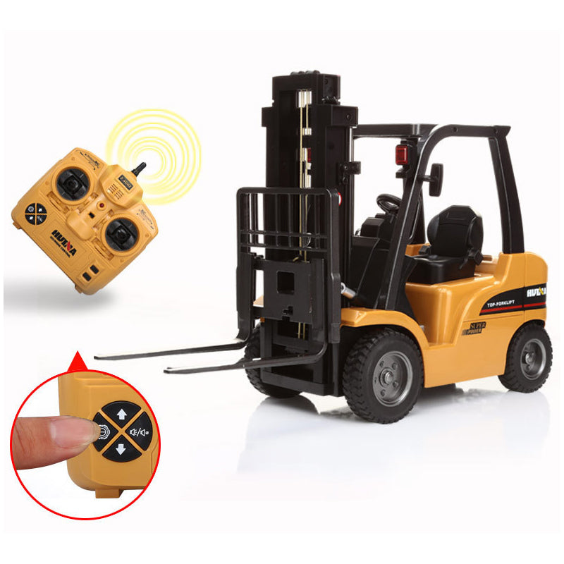 577 1/10 RC Forklift Model Truck Toys 2.4G Remote Control 8CH Car Battery Hook Light Sound