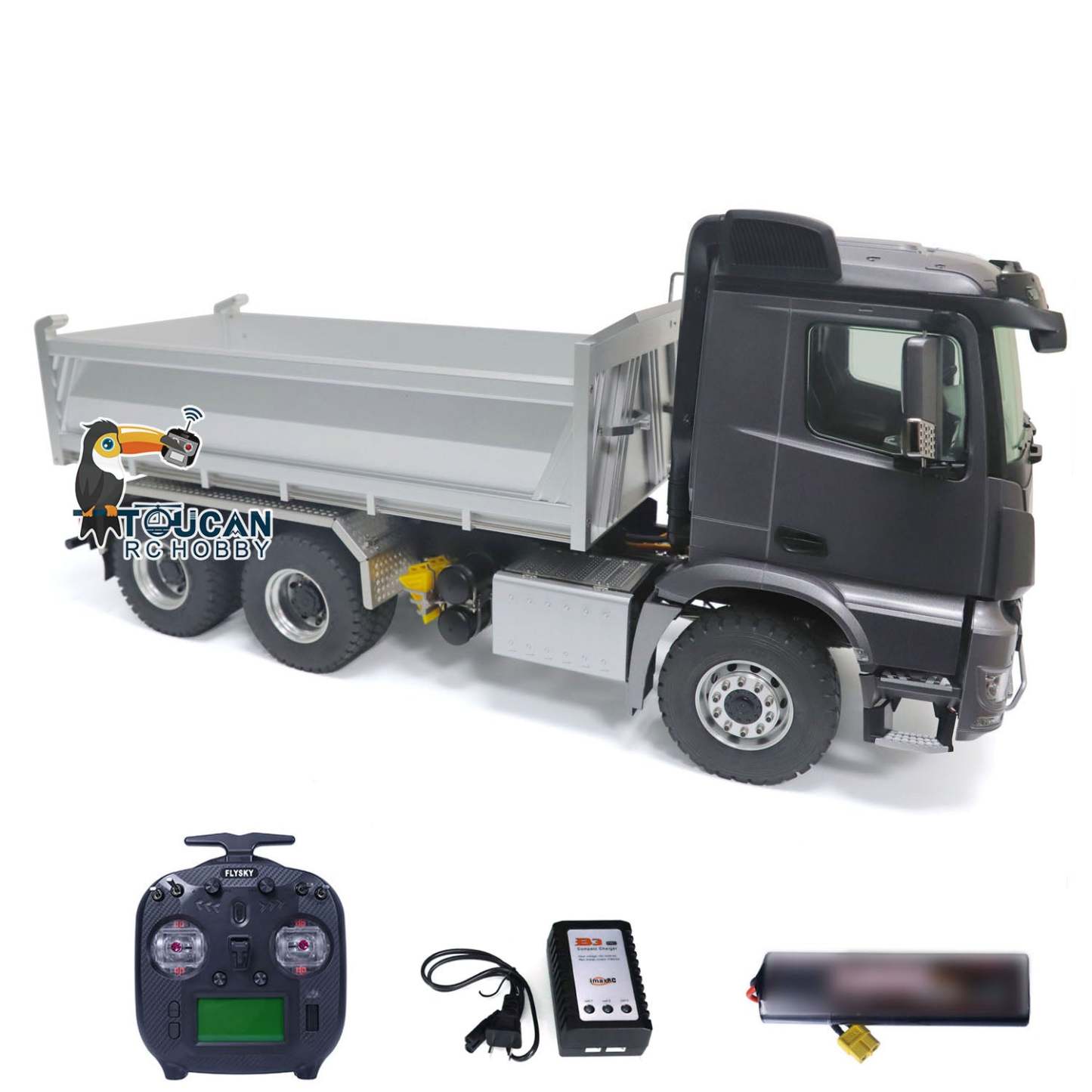 1/14 6x6 K3364 Hydraulic RC Dump Truck Remote Controlled Dumper Tipper Toy Electric Car Hobby Painted Model