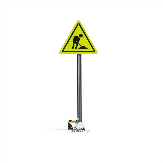 Decorative Traffic Sign Guard Rail Barrier Traffic Cones Crash Bucket for 1/14 RC Construction Vehicles Remote Control Car