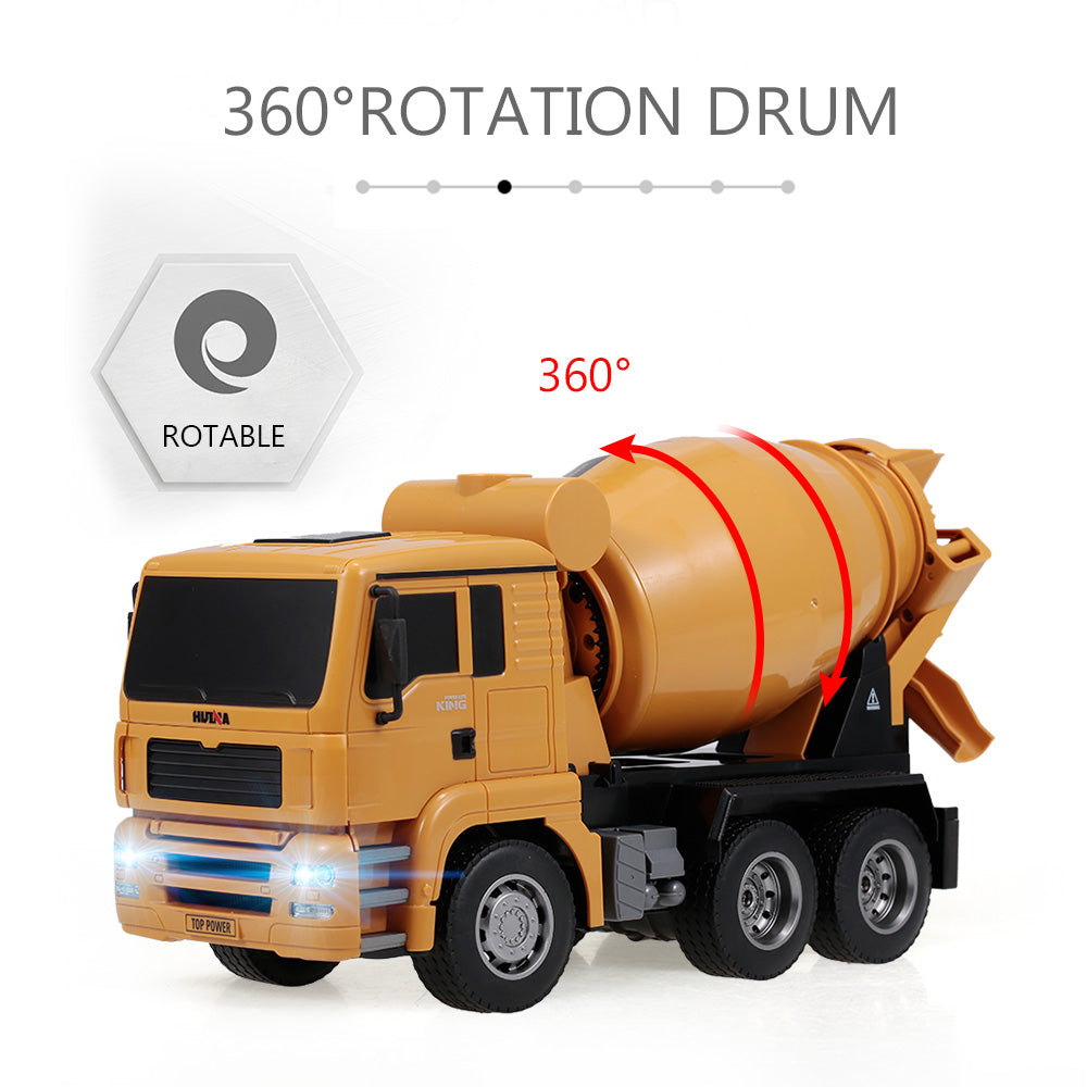 1/18 333 1333 6CH Remote Control Concrete Car Mixer Truck RC Model Tractor Toy Gift 2.4G Radio