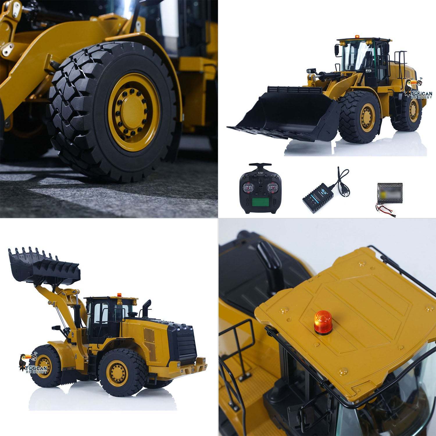 IN STOCK K966 2.4G 1/16 Hydraulic RC Loader Radio Control Truck 966 Electric Car DIY Model 7500mAh Battery Light System