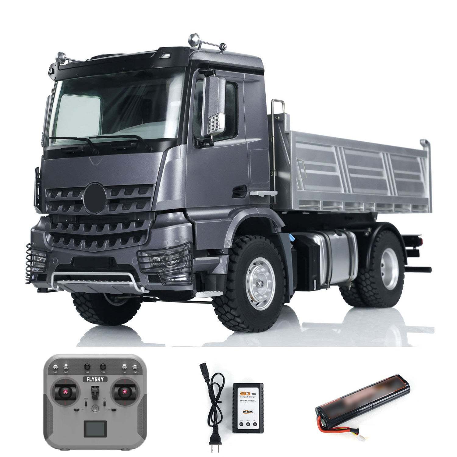 1/14 Scale 5701 RTR RC Dump Truck 4x4 Remote Control Tipper Car Ready To Go With Sound Light Battery Transmitter Model