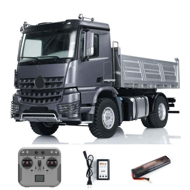 1/14 Scale 5701 RTR RC Dump Truck 4x4 Remote Control Tipper Car Ready To Go With Sound Light Battery Transmitter Model