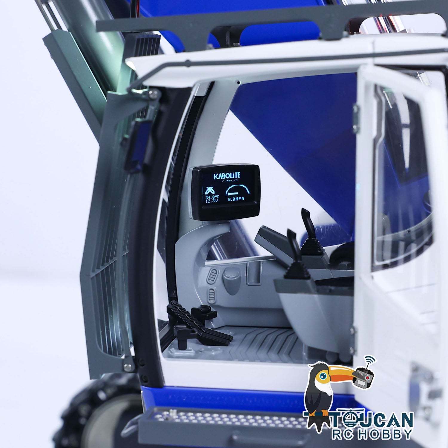 K970-100S Pro Version 1/14 Hydraulic RC Excavator Digger Metal Construction Vehicles Ready to Run with Smoker Light Sound