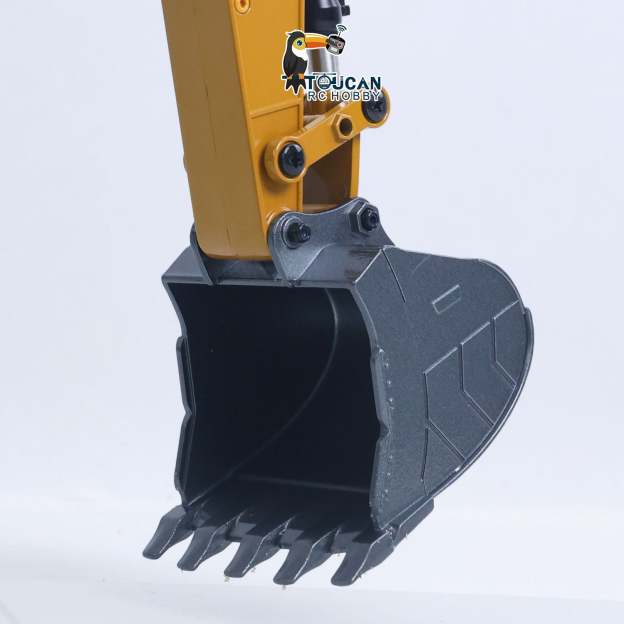 New Upgrade  1/14 Metal Excavator Model Engineering Vehicle 580 Electric Ball Grabber 360 Rotating Shear Claw Sound Lights